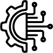 Ikona digitální technologie